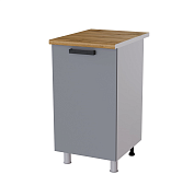 Шкаф нижний 45Р кухня Осло без столешницы (Белый/Карбон Дарк грин)