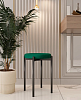 Табурет Лондон (Изумруд велюр/Черный)