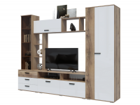 Крокус гостиная Дуб делано Белый глянец