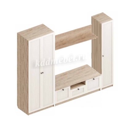 Гостиная Филадельфия вариант №1 (Дуб баррик/Бежевый)