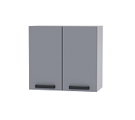 Шкаф верхний 6В56 кухня Осло (Белый/Карбон Фарфор)