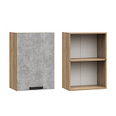 Шкаф верхний ШВ 450 Кухня Лайн фреза (Лофт Сланец)