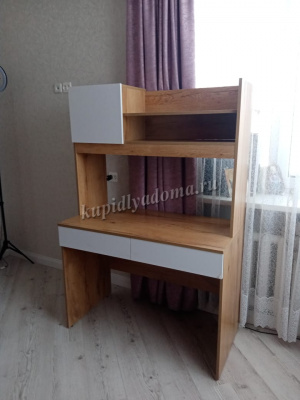 Стол письменный Селфи ПС-05 (Крафт/Белый глянец)