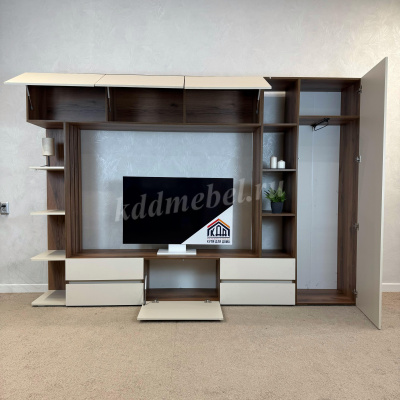 Гостиная Веста (Делано темный/Сатин)