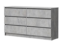 Комод Лето-6 1.38 (Цемент светлый)