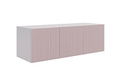 Антресоль Зефир  трехдверная 119.01 (Белое дерево/Пудра розовая)