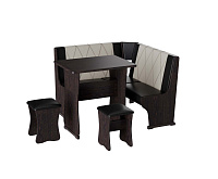 Кухонный уголок Гамма тип 2 мини (Венге/Шоколад/Бежевый) к/з