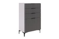 Комод Зефир эмаль (Белое дерево/Серый)