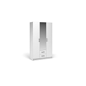 Шкаф 3д 2ящ.с зеркалом  МАХ Чикаго Вайт (Белый)