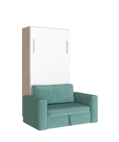 Раскладушка 900_Сонома+Белый с диваном_зеленый0001