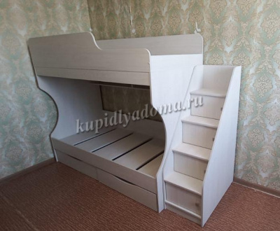 Кровать двухъярусная Каприз-22 (Анкор белый)