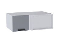 Шкаф верхний глубокий угловой УВГ кухня Осло (Белый/Карбон светлый)