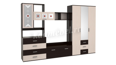 Центральная секция Белла (Венге/Дуб Атланта)