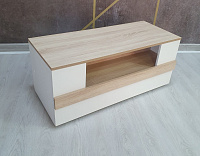 Тумба ТВ Микс-3 (Цемент темный/Белый)