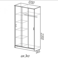 Шкаф купе эко схема 