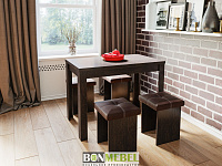 Стол обеденный Бон Мебель тип 5 (Ателье темный) 