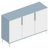 Комод Бриз 3 створки (Дасти грин/Белый лофт)