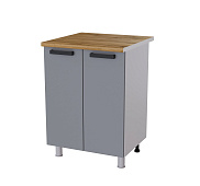 Шкаф нижний 6Р кухня Танго без столешницы (Белый/Горький шоколад глянец)