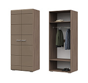 Шкаф Вегас 2-х створчатый (Ясень шимо темный/Кофе с молоком)