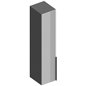 Пенал-надстройка Вита (Темно-серый лофт/Силк маус серый)