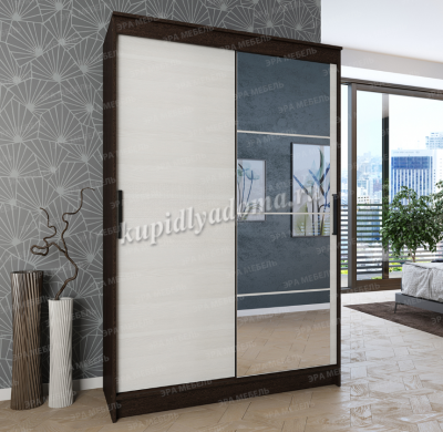 Шкаф-купе Элегант-4 (Дуб венге/Сосна лоредо)