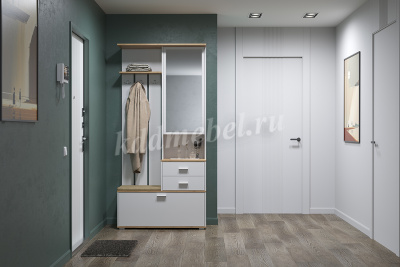 Прихожая Антре 65.08 (Белый/Дуб золотой)