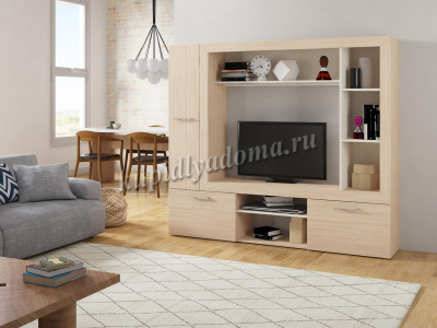 Гостиная Оскар 3 (Дуб сонома/Белый)