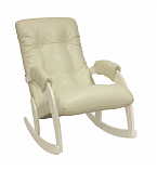 Кресло-качалка Консул Модель 67 (Светлый дуб/Экокожа Бежевый Polaris beige)