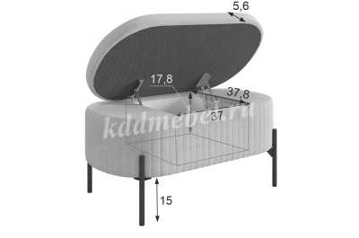 Пуф Винни (Капучино велюр)