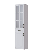 Пенал-витрина Апполия гостиная (Белый дуб)