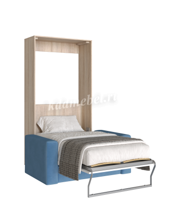 Комплект кровать-шкаф Трансформер 900*2000 (Дуб сонома светлый/Белый)