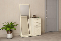 Комод Бэль с зеркалом (Слоновая кость)