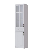 Пенал-витрина Апполия гостиная (Белый дуб)