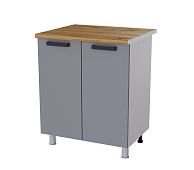 Шкаф нижний 8Р кухня Осло без столешницы (Белый/Карбон латте)