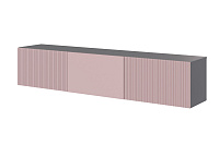 Тумба Сириния с опорами (Серый графит/Пудра)