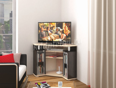 Тумба угловая ТВ-044(2у) (Венге/Дуб молочный)