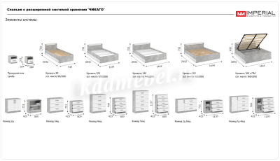 Комод Чикаго 4ящ (Ателье светлый/Белый)