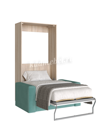 Комплект кровать-шкаф Трансформер 900*2000 (Дуб сонома светлый/Белый)