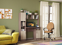 Стол компьютерный Хандис №2 (Ясень шимо темный/Ясень шимо светлый)