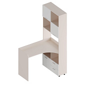 Письменный уголок Умка правый (Тефия/Белый лофт)