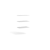 Дополнительные полки (3 шт) к шкафу 2д Чикаго Вайт (Белый)