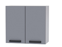 Шкаф верхний 6В56 кухня Осло (Белый/Карбон платина)