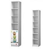 Пенал открытый с дверкой Смарти (Белый/Фотопечать Совята)