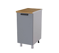 Шкаф нижний глубокий Г4Р кухня Григгс без столешницы (Белый/Камень темный)