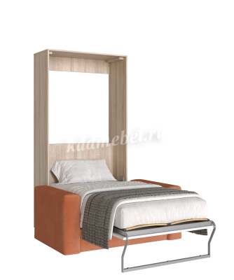 Комплект кровать-шкаф Трансформер 900*2000 (Дуб сонома светлый/Белый)