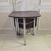 Стол обеденный ВВР пристенный ЛДСП (Камень темный) РАСПРОДАЖА