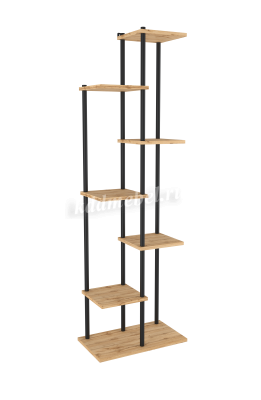 Подставка для цветов Шафран-17Л (Черный)