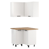 Кухня угловая Мадрид 1,0*1,0 м МДФ (Белый)