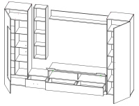 стенка Лофт схема