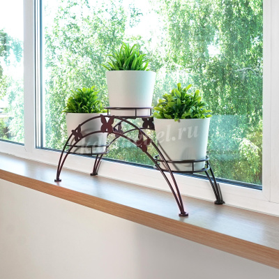 Подставка для цветов Арка-3 (Коричневый)
